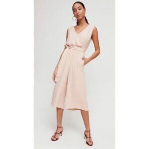 Aritzia Babaton Blush Maximillian Sleeveless Jumpsuit size S